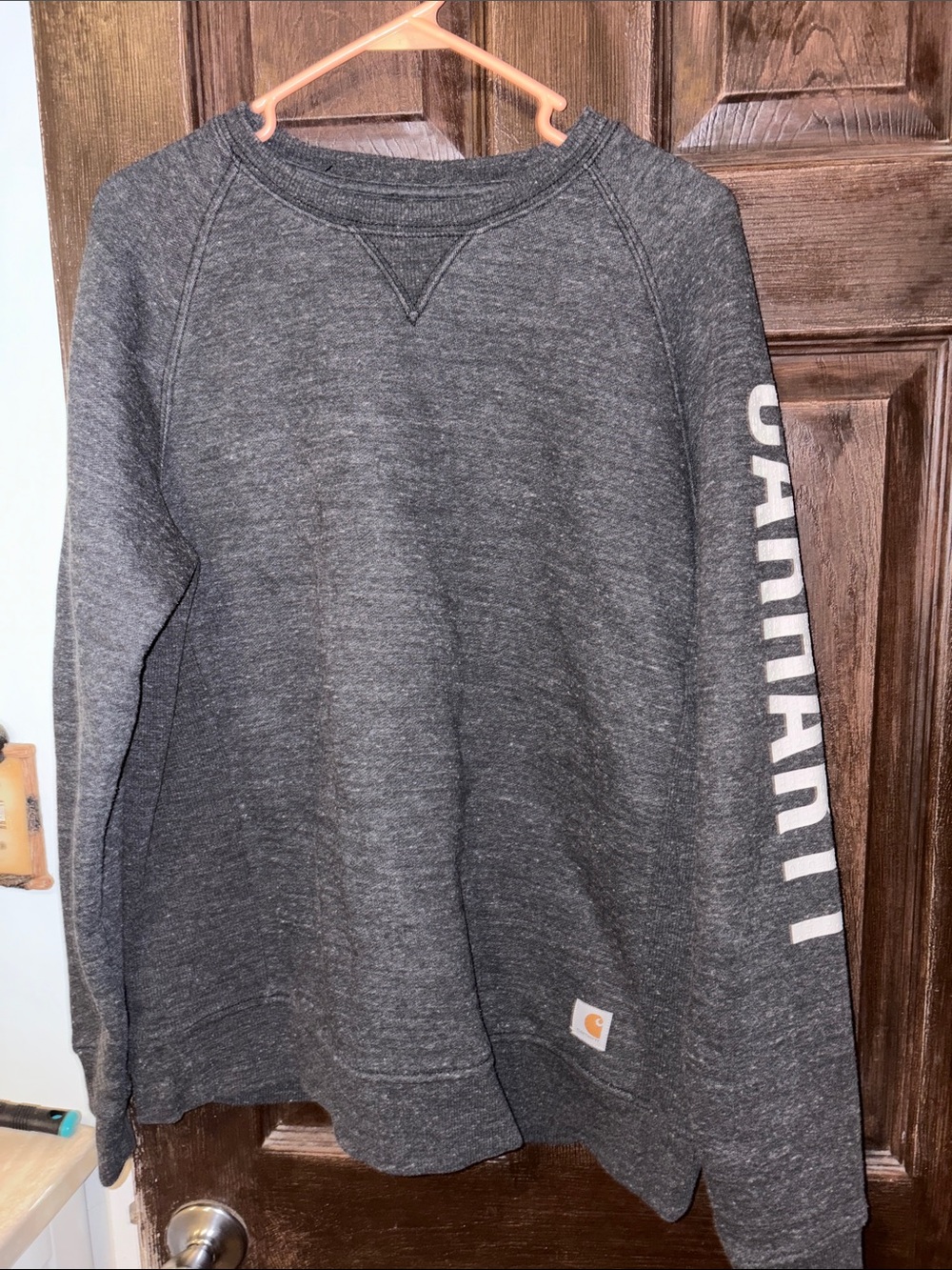 Carhartt Women’s Dark Gray Crewneck Sweatshirt